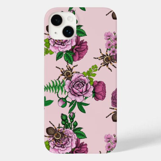 Bouquets en tarantula Case-Mate iPhone case (Achterkant)