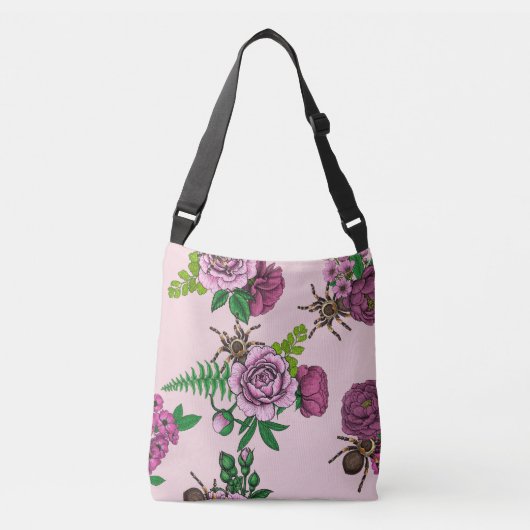Bouquets en tarantula crossbody tas (Voorkant)