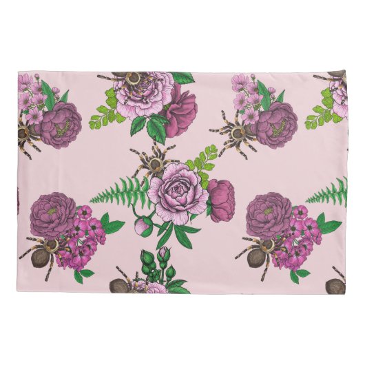 Bouquets en tarantula kussensloop (Achterkant-Links)