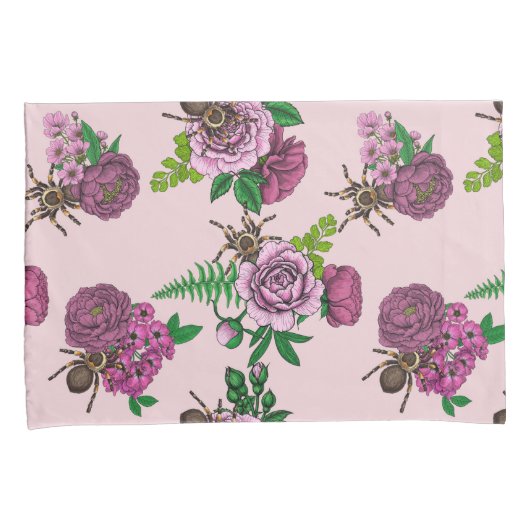 Bouquets en tarantula kussensloop (Voorkant-Rechts)