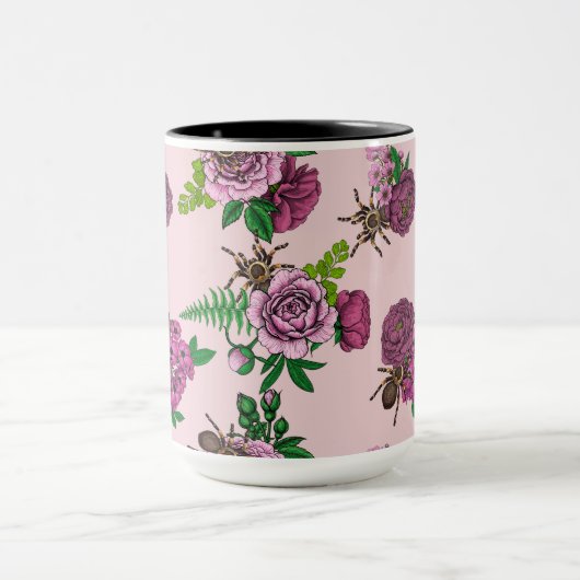 Bouquets en tarantula mok (Midden)