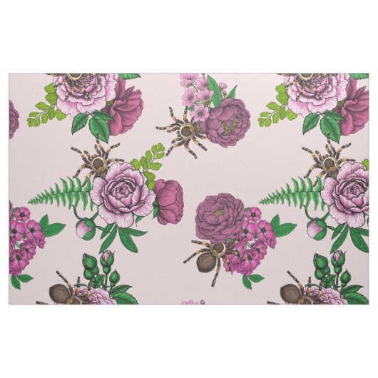Bouquets en tarantula stof (Fat Quarter)