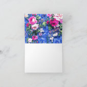 Bouquets met rozen bedankkaart (Binnen)