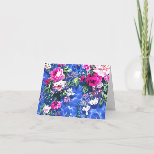 Bouquets met rozen bedankkaart (Voorkant)