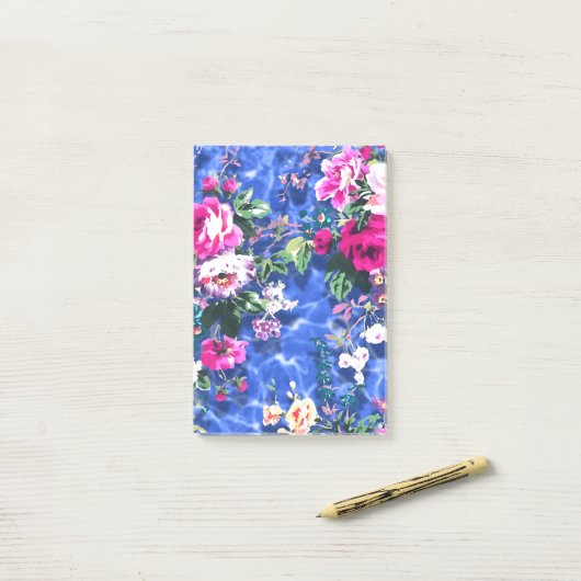 Bouquets met rozen post-it® notes (Op bureau)