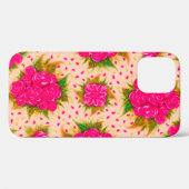 Bouquets van paarse rozen op een bleke roze achter Case-Mate iPhone case (Achterkant (horizontaal))