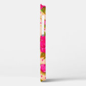 Bouquets van paarse rozen op een bleke roze achter Case-Mate iPhone case (Achterkant / Links)