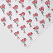 Bouquets van Red Roses Custom Text Tissuepapier (Detail)