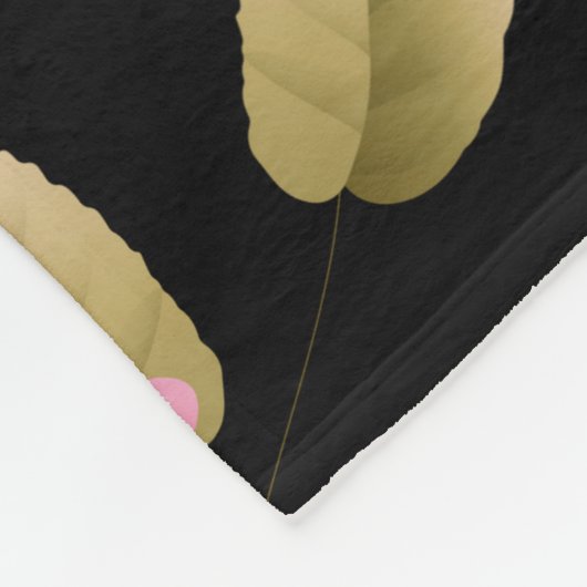 Bouquets van Rozen 3 Fleece Deken (Hoek)