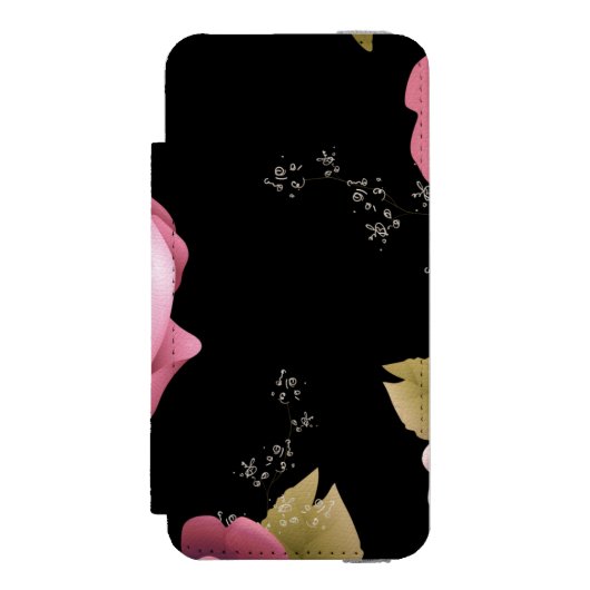 Bouquets van Rozen 3 Incipio iPhone Portemonnee Hoesje (Voorkant Agenda)