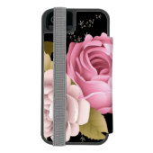 Bouquets van Rozen 3 Incipio iPhone Portemonnee Hoesje (Agenda Achterkant)