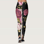 Bouquets van Rozen 3 Leggings (Achterkant)