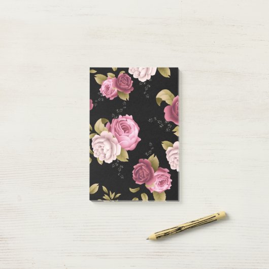 Bouquets van Rozen 3 Post-it® Notes (Op bureau)