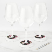 Bouquets van Rozen 3 Wijnglaslabel (Set)