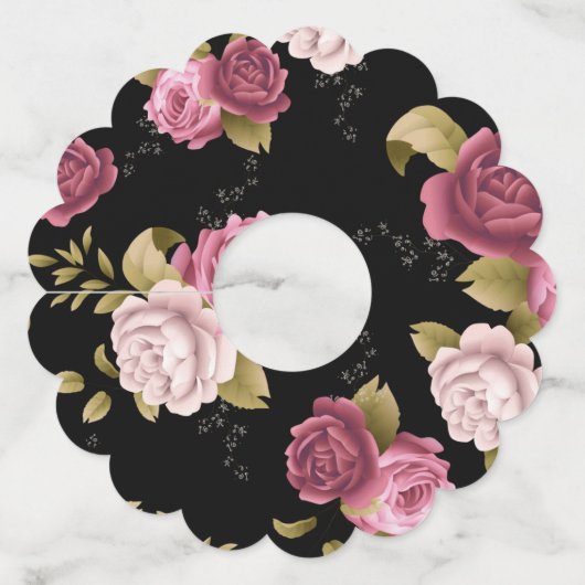 Bouquets van Rozen 3 Wijnglaslabel (Achterkant)