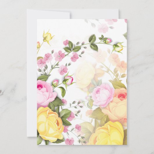 Bouquets van Rozen 4 Bedankkaart (Achterkant)