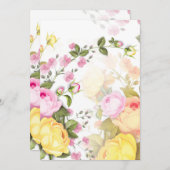 Bouquets van Rozen 4 Bedankkaart (Voorkant / Achterkant)