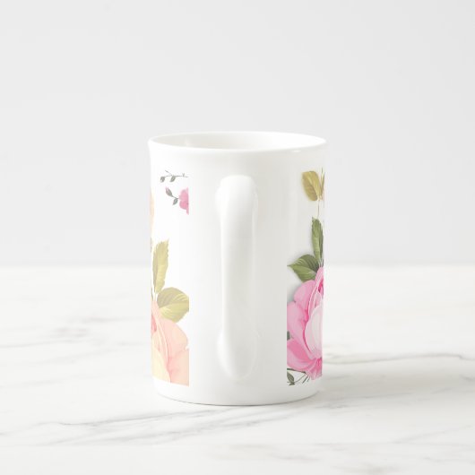 Bouquets van Rozen 4 Porselein Kop (Achterkant)