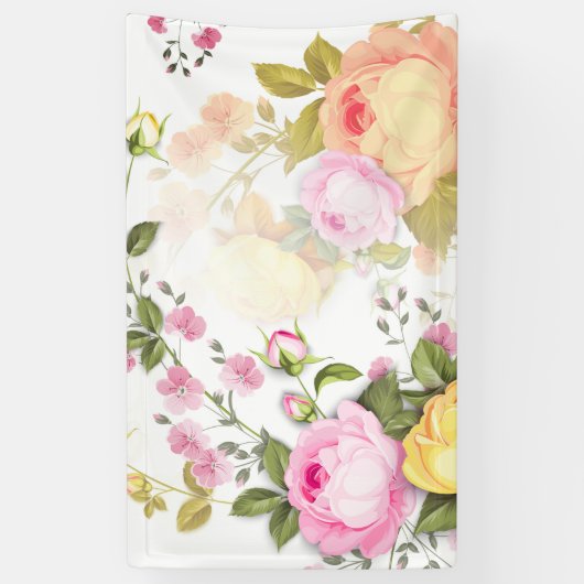 Bouquets van Rozen 4 Spandoek (Verticaal)