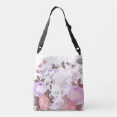 Bouquets van Rozen 5 Crossbody Tas (Achterkant)