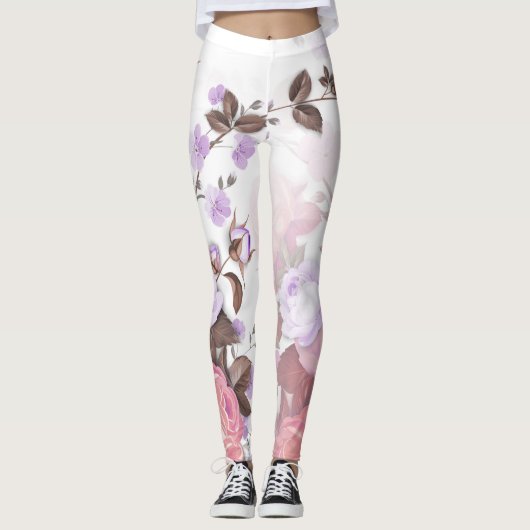 Bouquets van Rozen 5 Leggings (Voorkant)