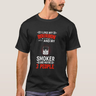 Bourban & BBQ Barbecue Grill Chef Grill Meester T-shirt
