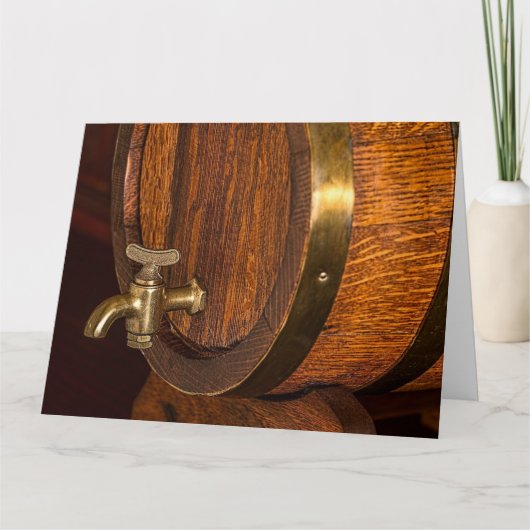 BOURBON BARREL BIRTHDAY BIG CARD KAART (Voorkant)