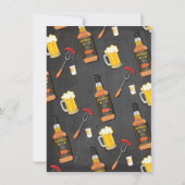 Bourbon Bier & BBQ-feest uitnodigingen (Achterkant)