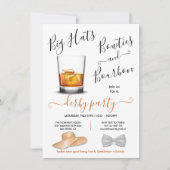 Bourbon Big Petten & Bowties Derby Party Kaart (Voorkant)