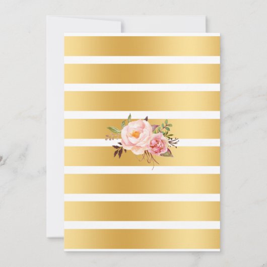 Bourbon, Bubbles & Blooms Volwassenen Verjaardag Kaart (Achterkant)