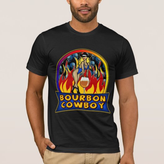 Bourbon Cowboy T-shirts Gifts (Voorkant)