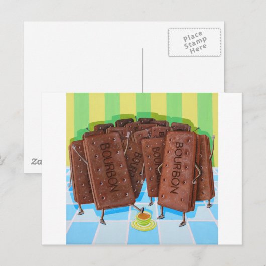 Bourbon Cream Tea Briefkaart (Voorkant / Achterkant)