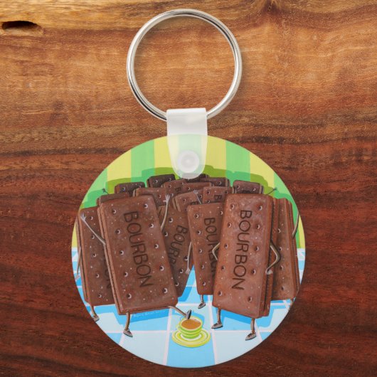 Bourbon Cream Tea Sleutelhanger (Voorkant)
