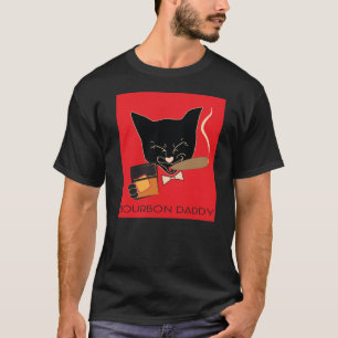 Bourbon Dad w/High Society Cat T-shirt
