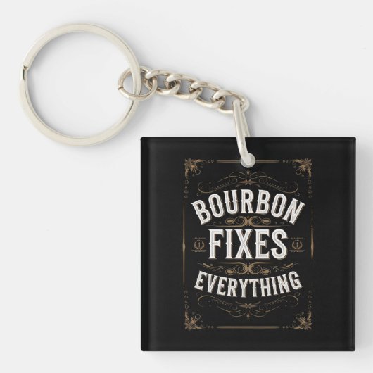 Bourbon Day lost alles op Sleutelhanger (Voorkant)