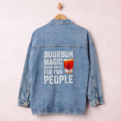 Bourbon Definition Magic Brown Water for Fun Peopl Denim Jacket (Hangar)