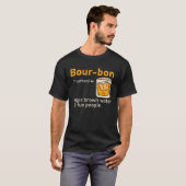 Bourbon Definition Magic Brown Water Whisky Men T-shirt (Voorkant volledig)