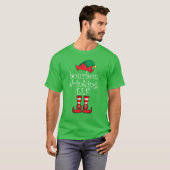 Bourbon Drink Elf Family Kerstmis Pajama T-shirt (Voorkant volledig)