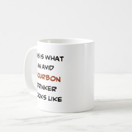 bourbon drinker , avid koffiemok (Voorkant links)
