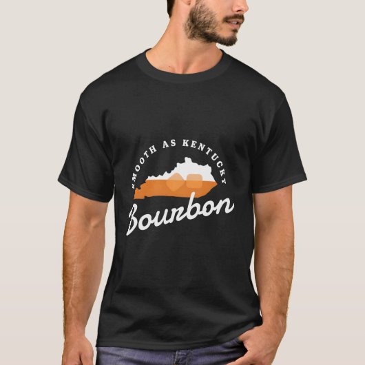 Bourbon Drinker Glad Als Kentucky Bourbon Whiskey T-shirt (Voorkant)