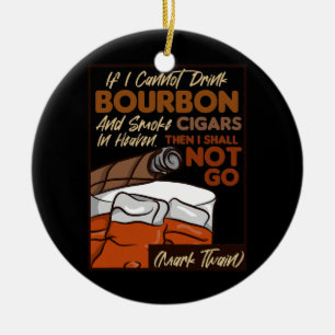 Bourbon en Cigars Bourbon Lover Keramisch Ornament