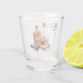 Bourbon en sigaar vrijgezellenfeest shot glas (Achterkant)