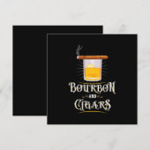 Bourbon en sigaren kaart (Voorkant / Achterkant)