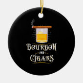Bourbon en sigaren keramisch ornament (Voorkant)