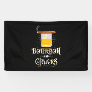 Bourbon en sigaren spandoek