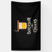 Bourbon en sigaren spandoek (Verticaal)