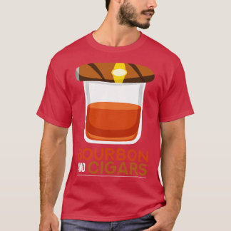 Bourbon en sigaren t-shirt