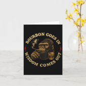 Bourbon gaat in wijsheid komt uit aap whisky (o kaart (Gele Bloem)