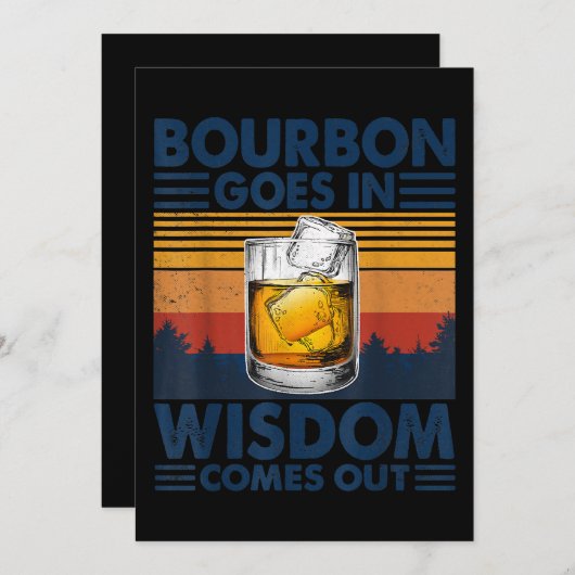 Bourbon-gans in Wisdom komt uit Bedankkaart (Voorkant / Achterkant)