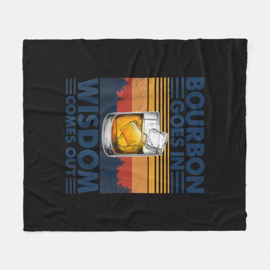 Bourbon-gans in Wisdom komt uit Fleece Deken (Voorkant (Horizontaal))